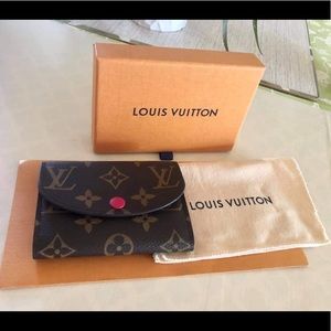 LOUIS VUITTON Monogram Rosalie Coin Purse Fuchsia